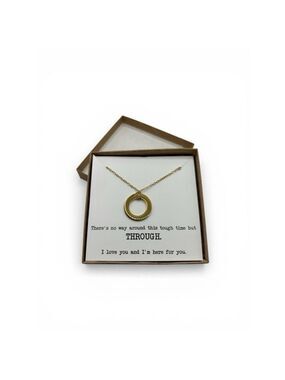 Circle Pendant Necklace Box Set